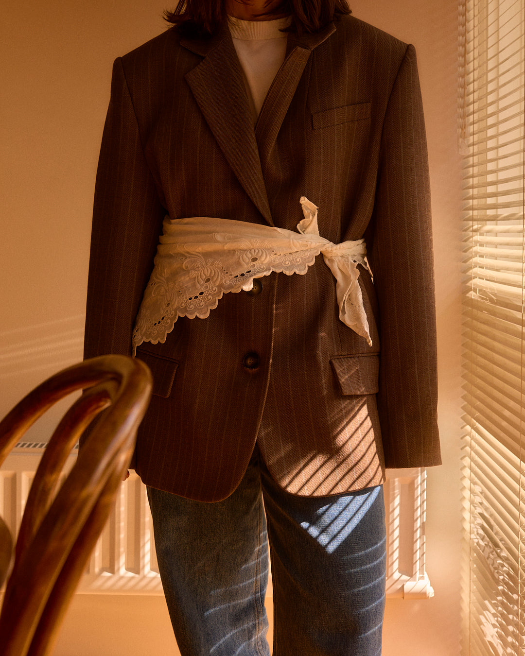 Vintage Lace Waist Apron