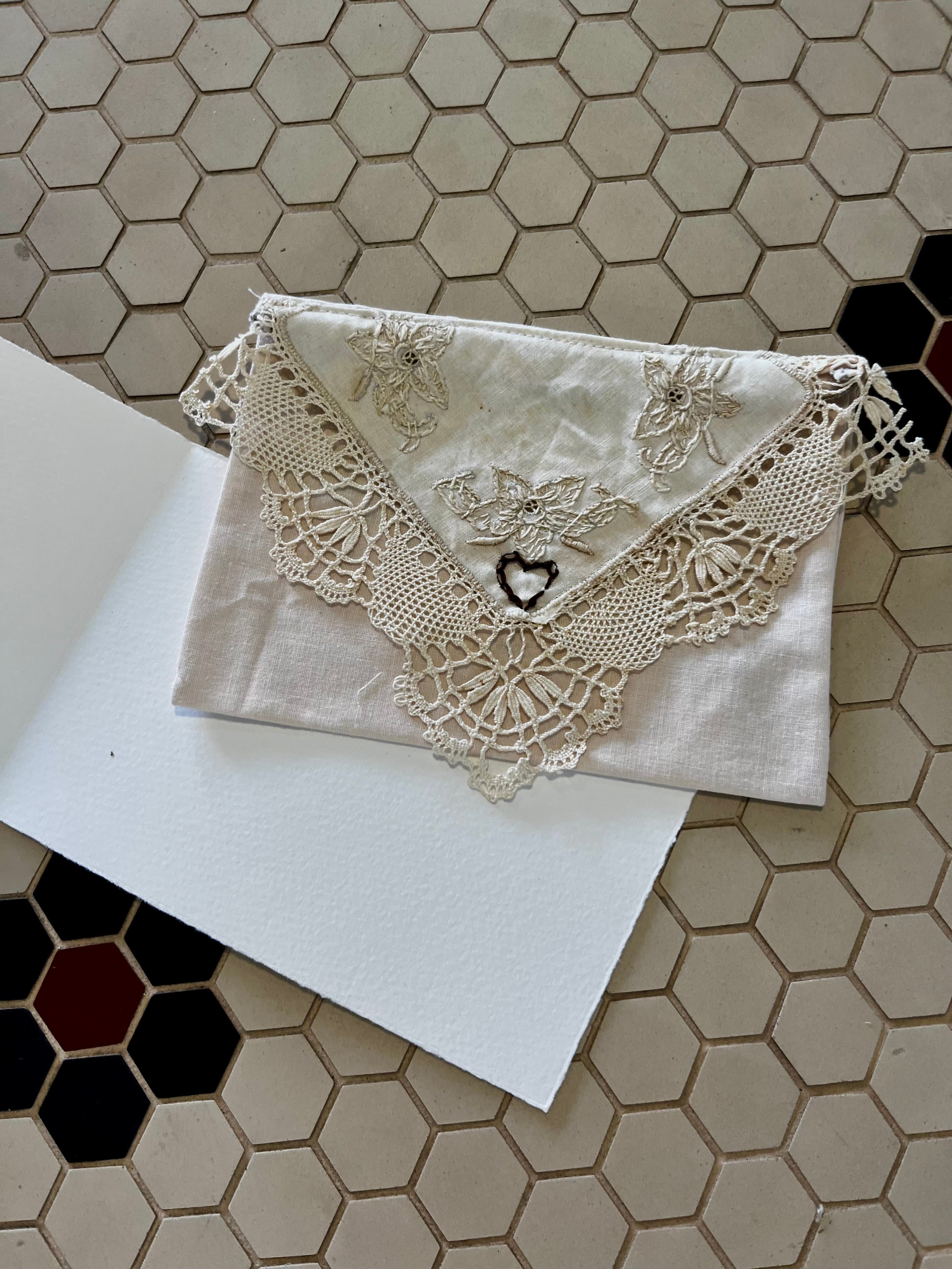 Vintage Lace Envelope