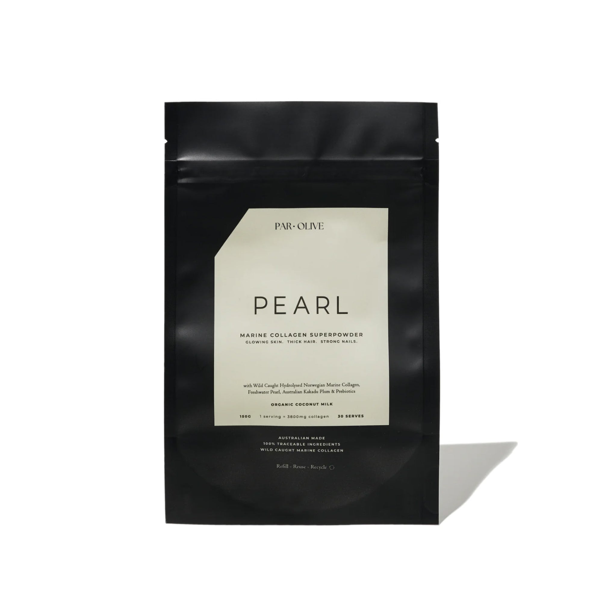 PEARL Marine Collagen - Organic Coconut - Refill Pouch