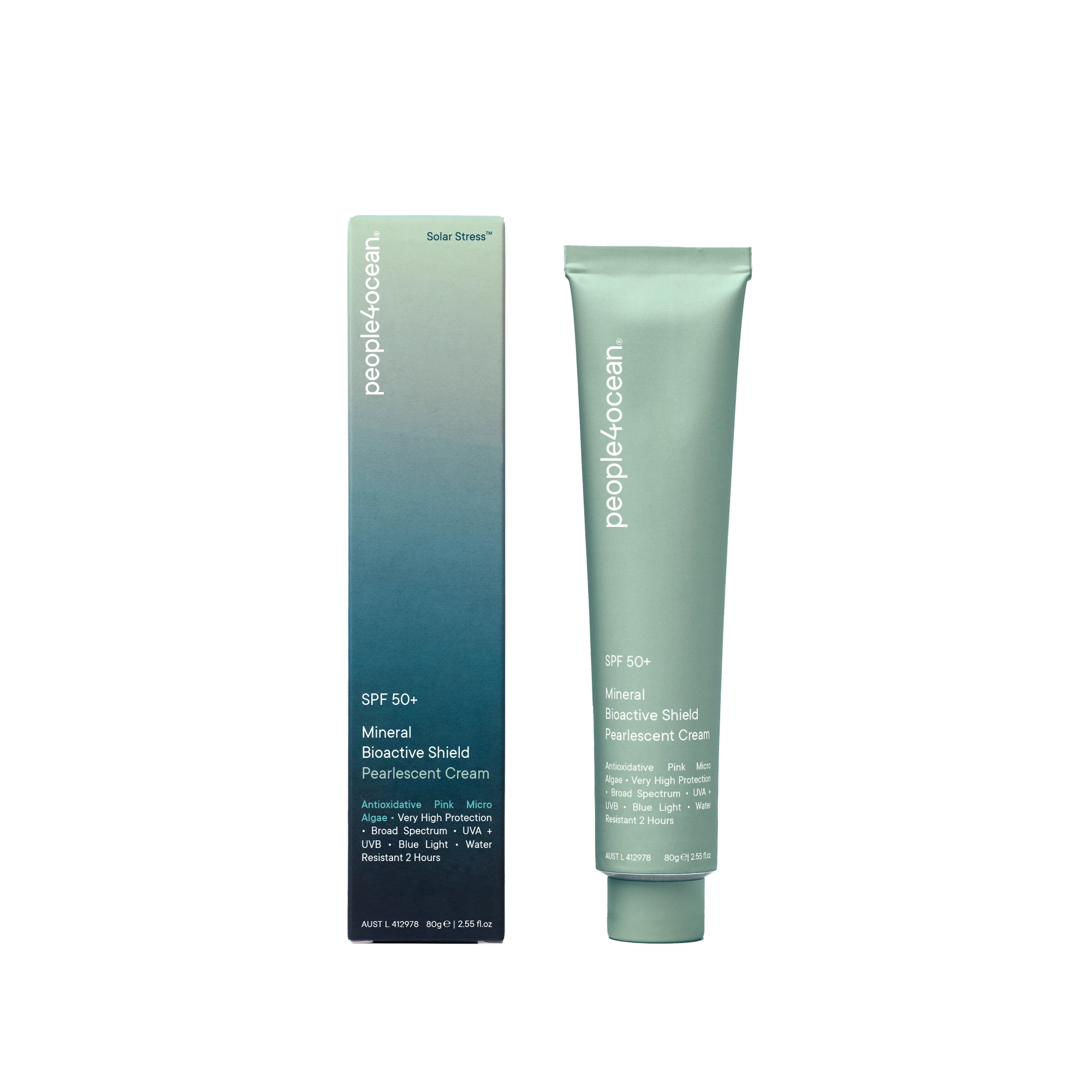 SPF 50+ Mineral Bioactive Shield | Pearlescent Cream 80g